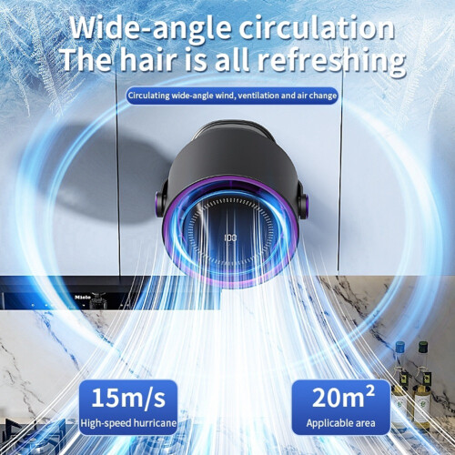 3in1 Circulating Fan with Clip 100 Speed Adjustable Mini Table Fan A 1