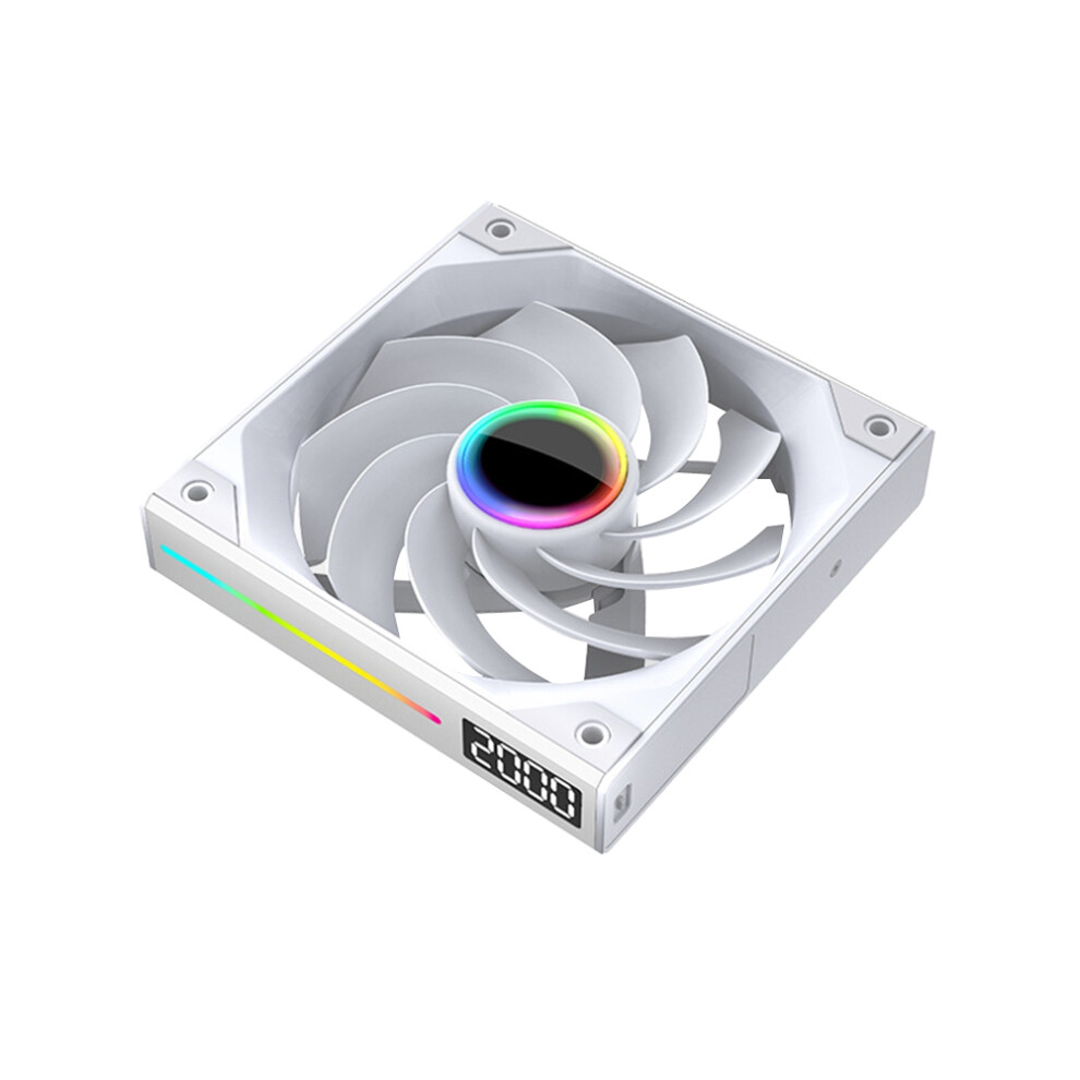 12CM Digitaal Display Dempen Draadloos Splicen Behuizing Ventilator Omgekeerd-image