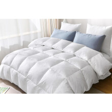 (King, White) Duck Feather Down Duvet Quilt 4.5 tog All Year Breathable Box Stitch Bedding
