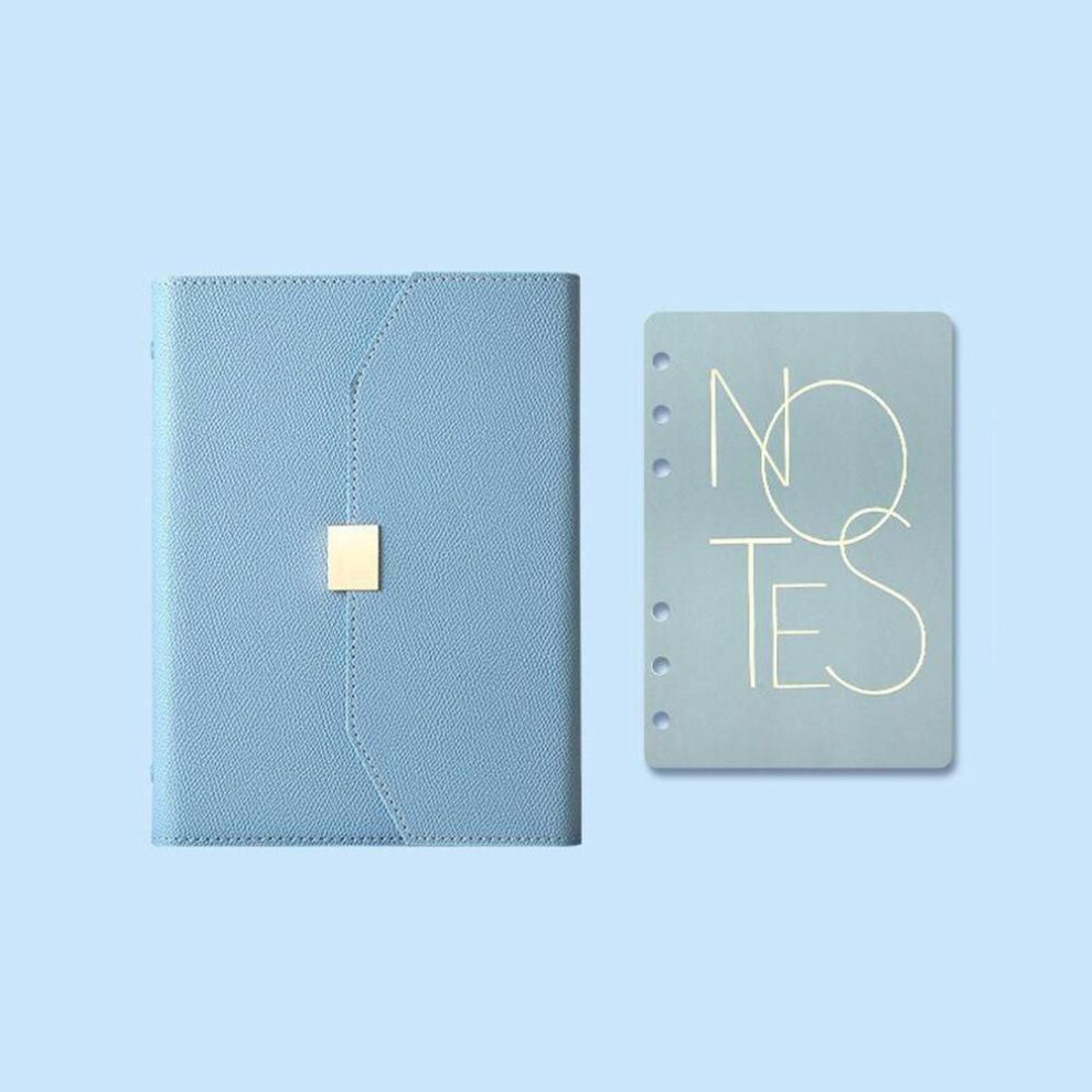 (blue, A6(135x187mm)) Paper Cover Organizer A5 A6 Binder Notebook Journal Agenda Planner Business Notebook  Student