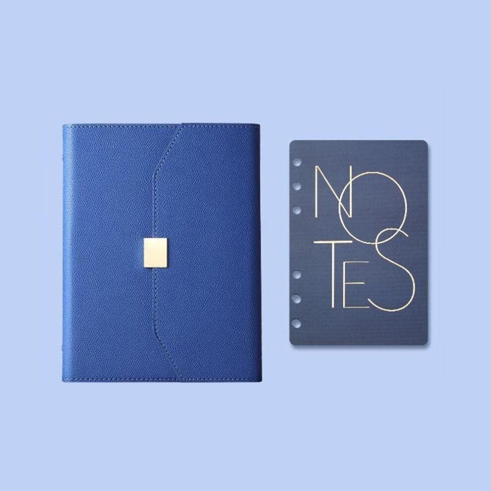 (navy blue, A5(175x230mm)) Paper Cover Organizer A5 A6 Binder Notebook Journal Agenda Planner Business Notebook  Student