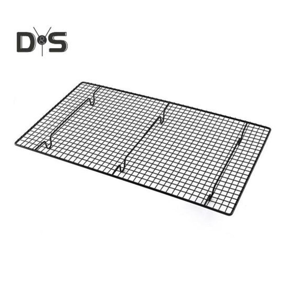Baking Cooling Rack 18x10 Inches Carbon Steel Cooling Rack For Cakes Cookies Bbq Heat-resistant & Space-saving Non-slip Grid Kitchen Shelf