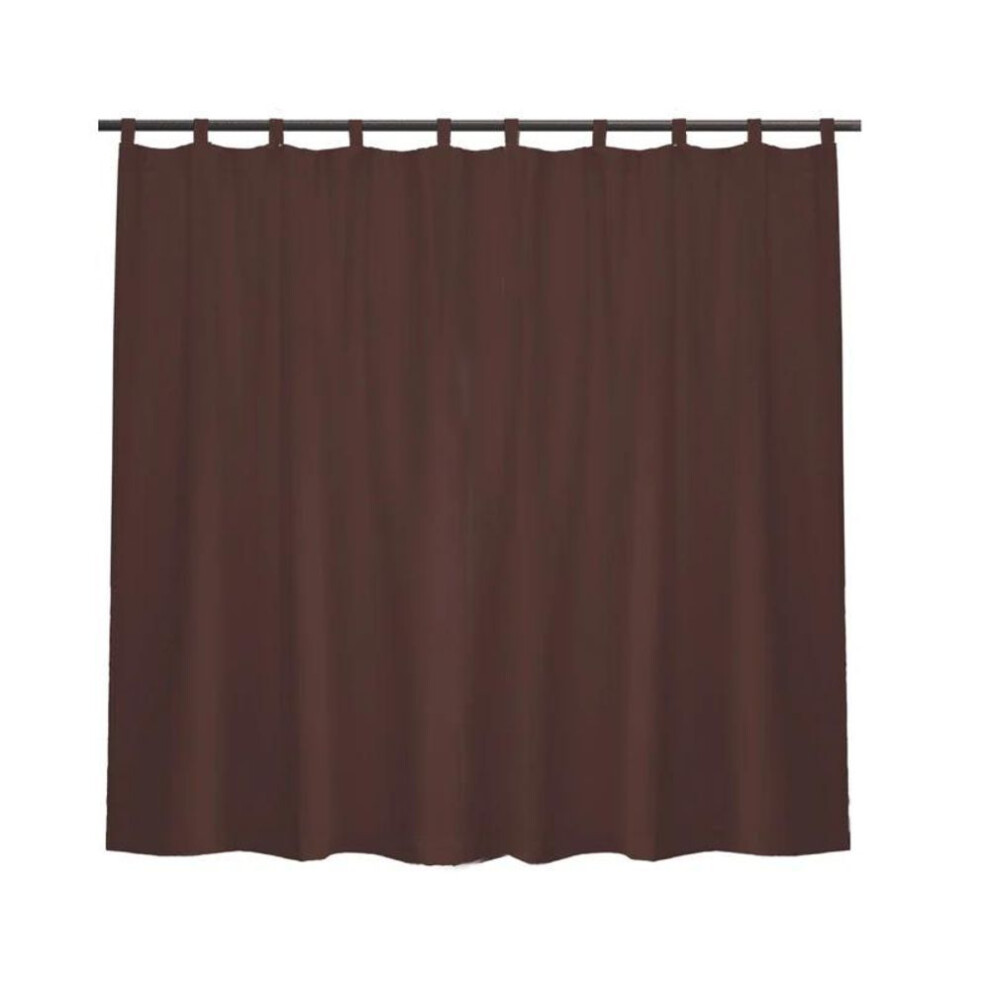 (brown, 254x244CM) Extra Large Patio Waterproof Curtains Panel Tap Top Outdoor Garden Blackout Curtains Thermal Insulated Window Drapes Pergola