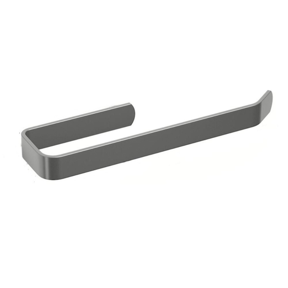(gray) Self Adhesive Wall Hanging Tissue Holder Carbon Steel Kitchen Roll Paper Holder  Bathroom