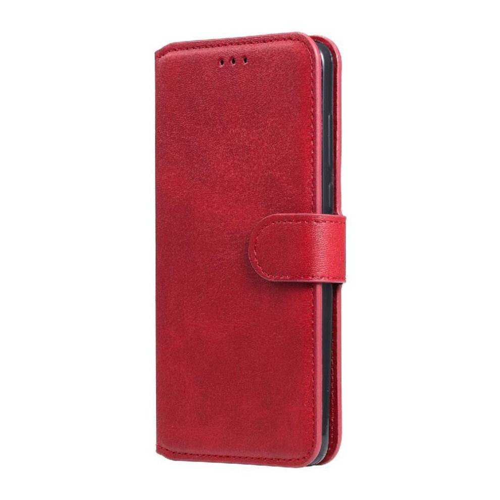 (Red) Flip Case For Oppo Find X5 Pro Flip Cover Magnetic Closure Card Slots Precise Cutouts Red 764563515080