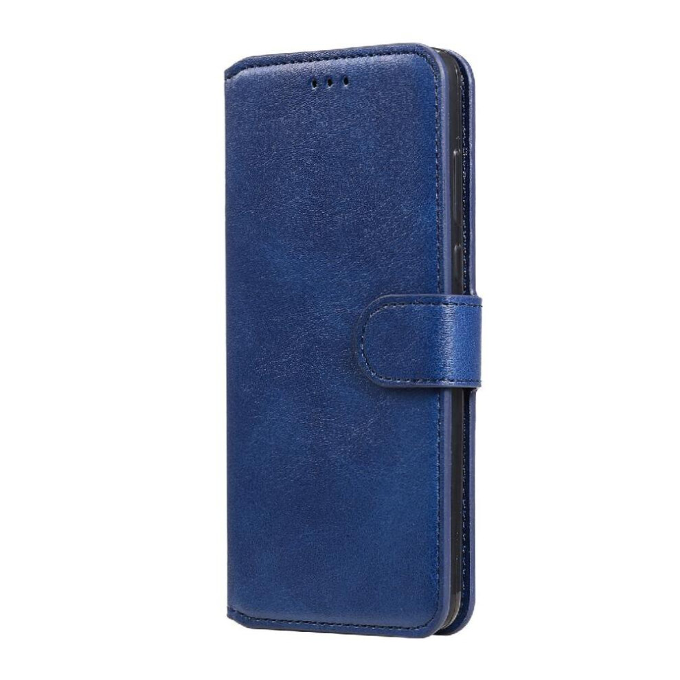 (Blue) Flip Case For Oppo Find X5 Lite Card Slots Flip Cover Precise Cutouts Magnetic Closure Blue 764563515202