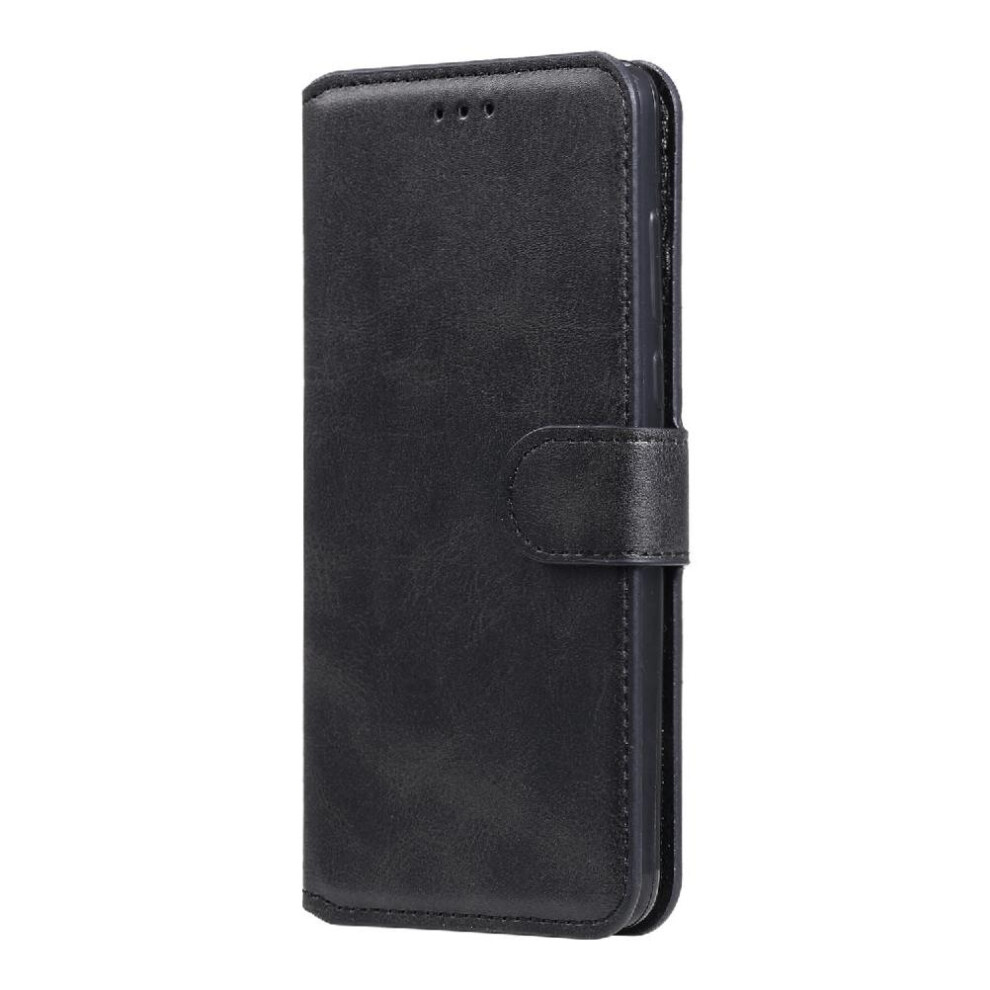 (Black) Flip Case For Oppo Find X5 Lite Card Slots Flip Cover Precise Cutouts Magnetic Closure Black 764563515172