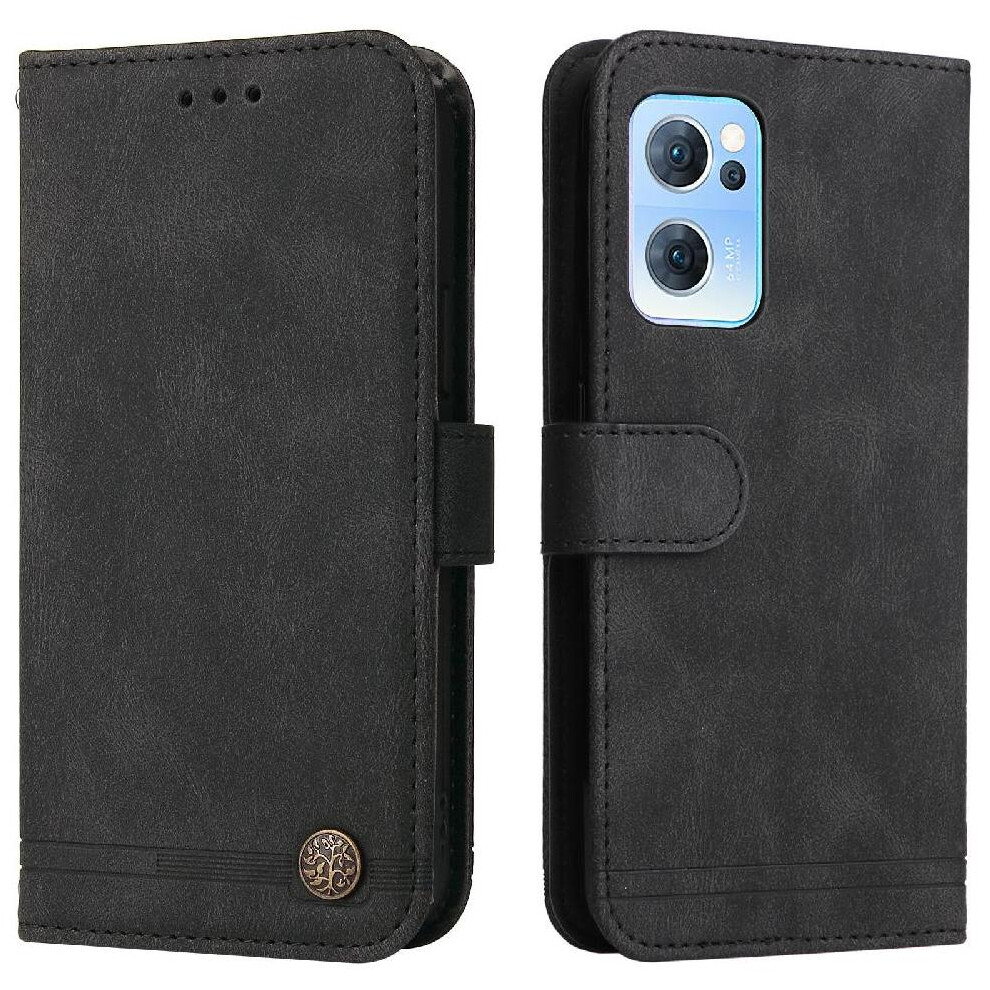(Black) Case For Oppo Find X5 Lite Card Slot Holders Protective Cover Leather Black 764563515653