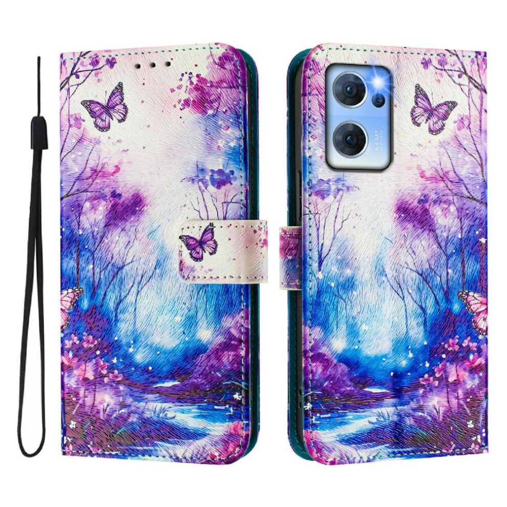 (C3 ) Case For Oppo Find X5 Lite Wallet Pattern Flip Cover Pu Leather With Credit Slot 764563515936