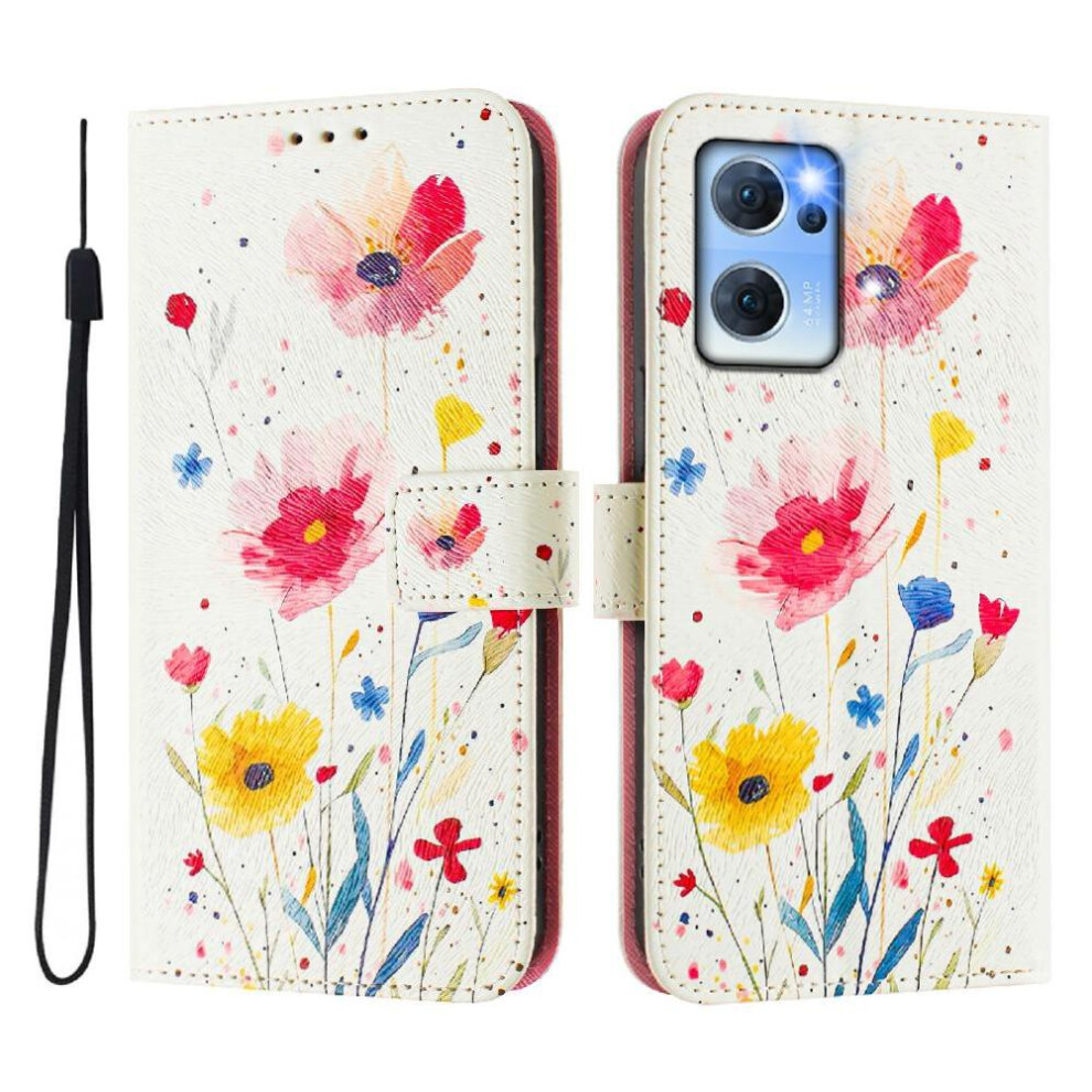 (C5 ) Case For Oppo Find X5 Lite Wallet Pattern Flip Cover Pu Leather With Credit Slot 764563515950