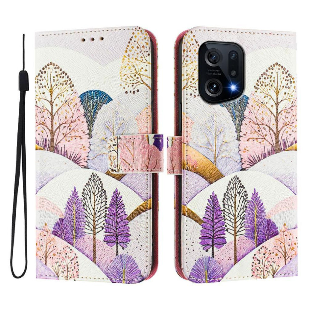 (C6) Case For Oppo Find X5 Pattern Card Holder Flip Pu Leather Wallet Cover With Credit Slot 764563516520