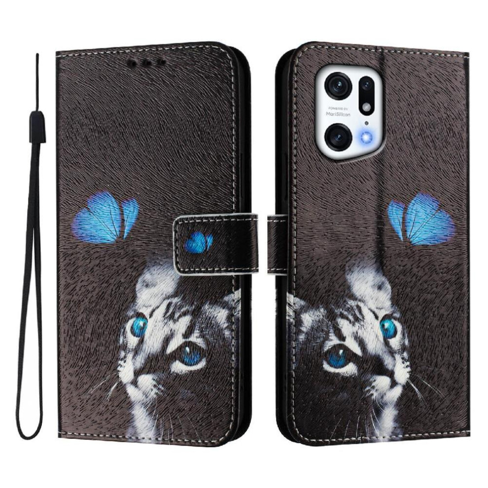 (Ohter) Case For Oppo Find X5 Pro With Credit Slot Pattern Flip Pu Leather Wallet Cover Card Holder 764563516568