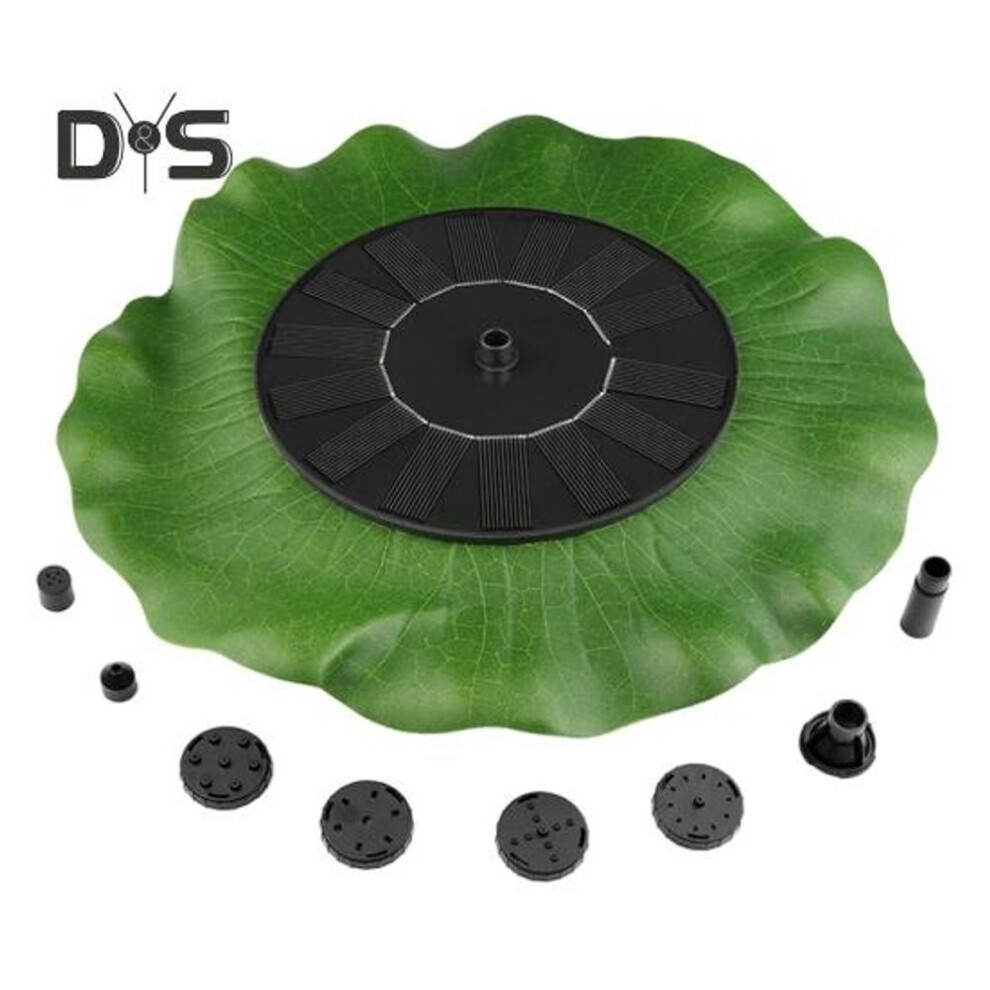 Lotus Leaf Solar Fountain 1.4w Bird Bath Fountain Pump Adjustable Water Flow Floating Outdoor Fountain Pump For Garden Pond Pool Fish Tank Aquarium