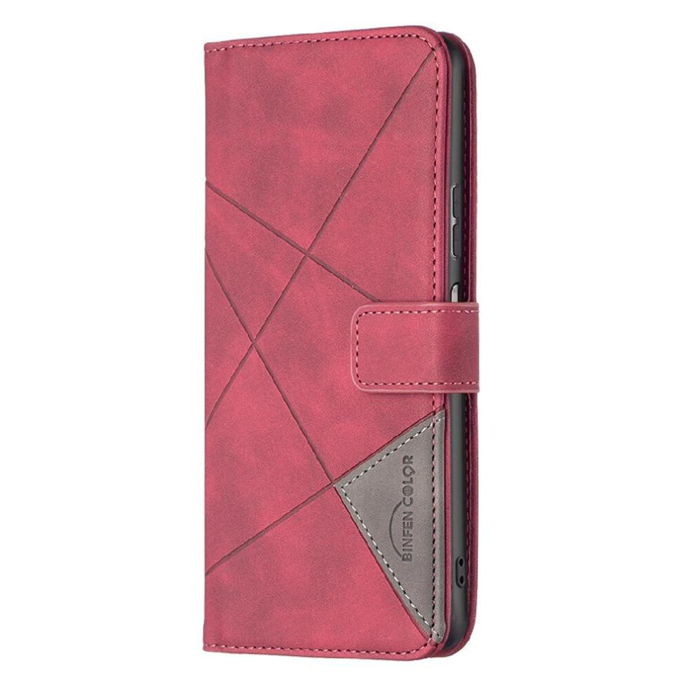 Photos - Case Flip for Oppo Find X5 Pro Pu Leather Shockproof Card Holder Kickstand Protective Magnetic(Red)