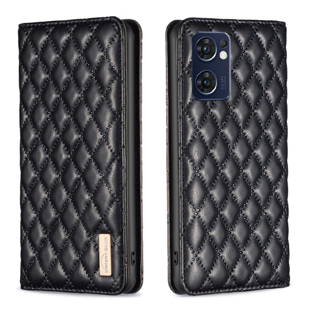 (Black) Flip Case For Oppo Find X5 Lite Wallet Card Slots Holder Full Protection Magnetic Closure Shockproof Black 764563517756