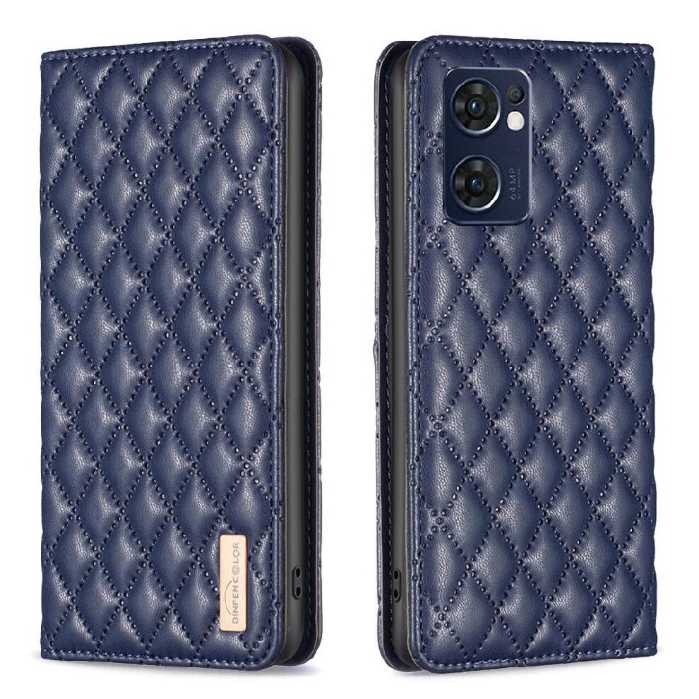 (Blue) Flip Case For Oppo Find X5 Lite Wallet Card Slots Holder Full Protection Magnetic Closure Shockproof Blue 764563517701