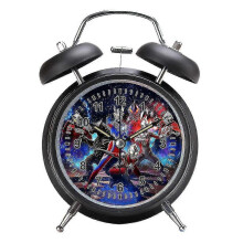 (As show, One size) Shxx Cartoon Alarm Clock, 4 Inch Round Alarm Clock Does Not Tick, Super Silent Alarm Clock With Night Light For Boys Bedroom Xqsz515