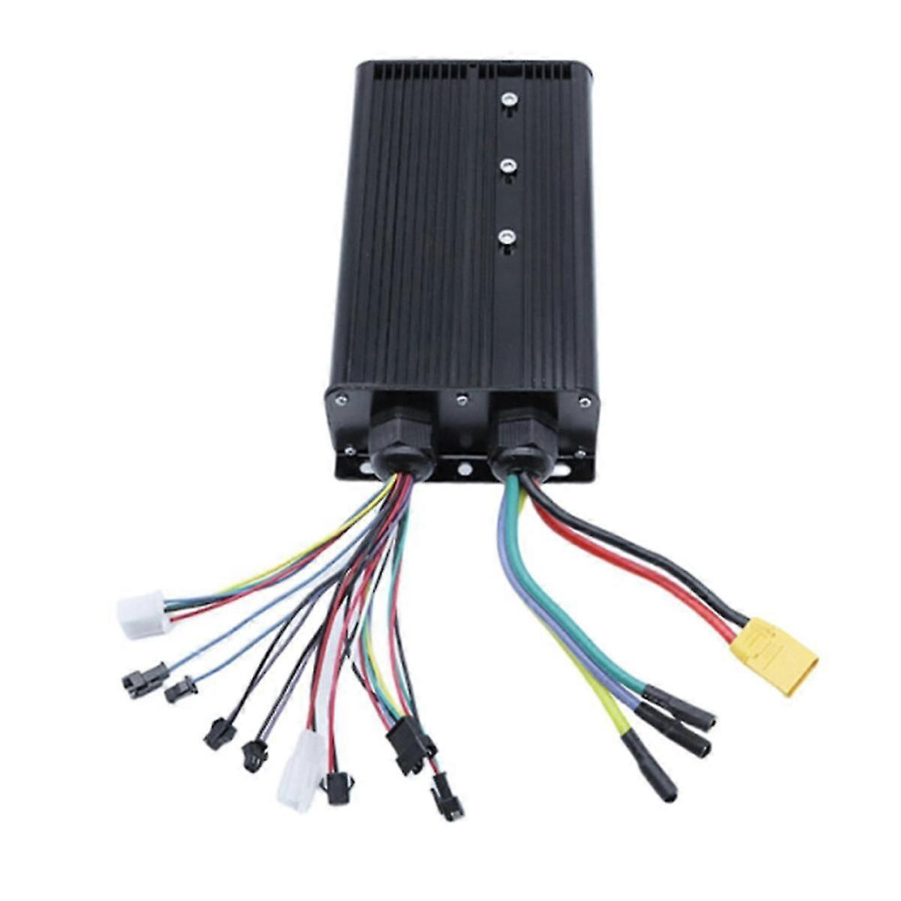 Kikidex (As Show, One Size) 3000W Electric Bicycle Controller System 48V-72V 60A Dual Mode 18 Tube Sine Wave Controller Black