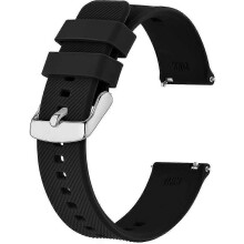 (As show, One size) Watch Strap 18mm 19mm 20mm 21mm 22mm. Quick Release Silicone Watch Bands For Men