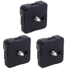 (As show, One size) 3pcs Quartz Diy Wall Clock Movement Mechanism Battery Operated Diy Repair Parts Replacement