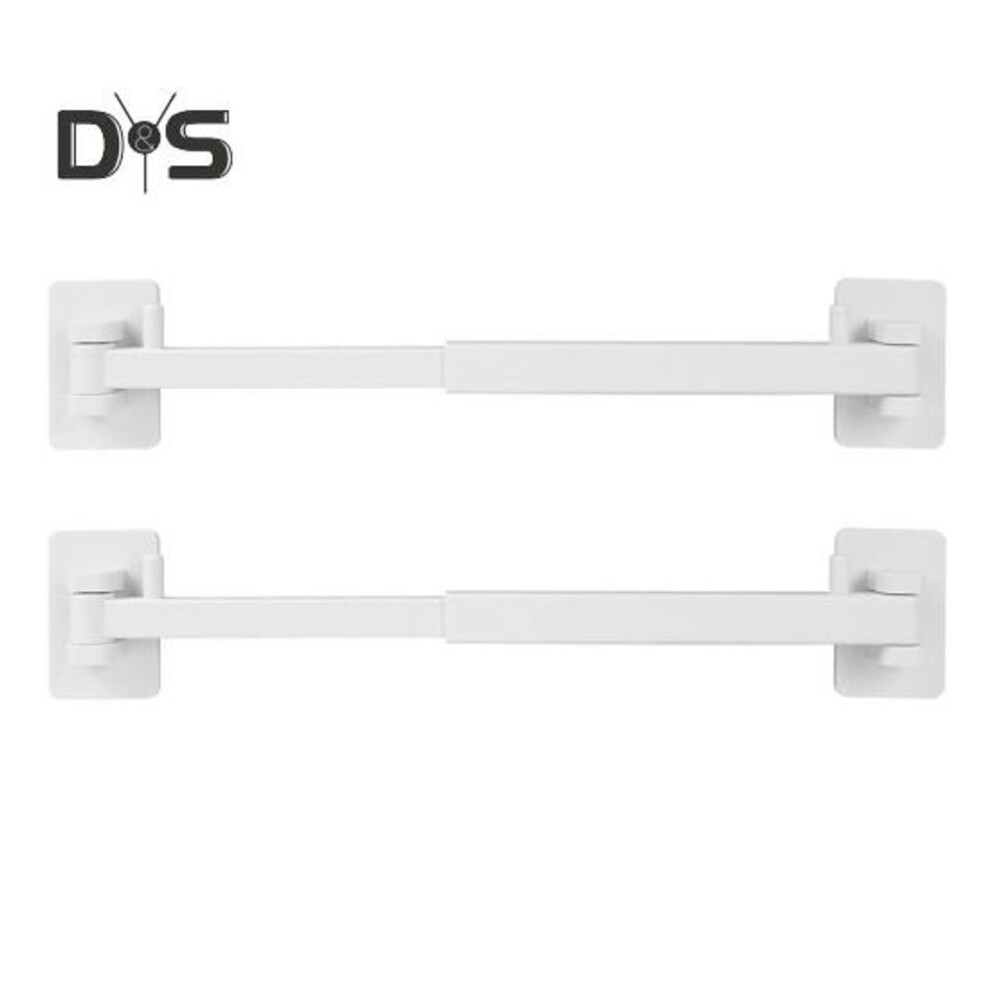 2 Pcs Shower Corner Holder Rv Shower Corner Storage Bar Adjustable Easy To Install Rack Rod Wall Mount Space-saving Shower Shelf Fence For Rv Home