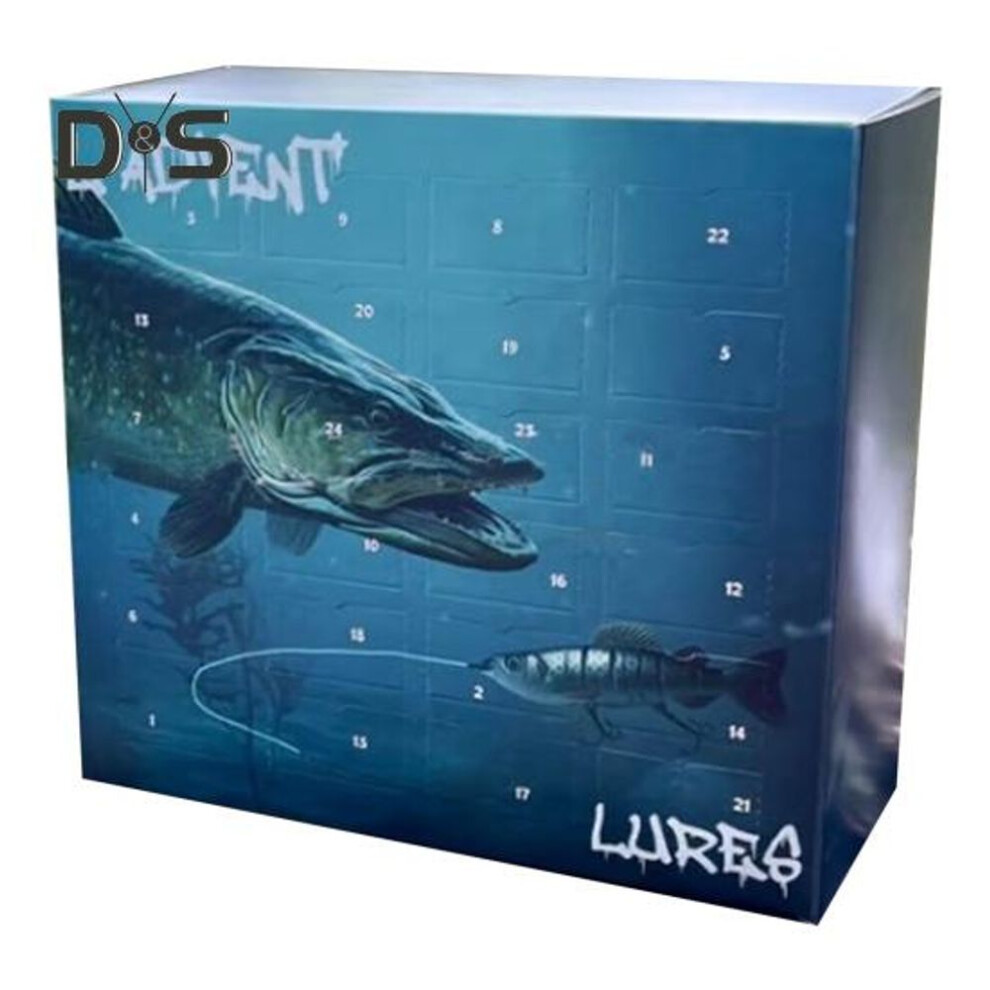 Fishing Lure Advent Calendar 2024 Fishing Christmas Countdown Calendar 24 Days Fishing Lure Christmas Gifts For Anglers Men Boys