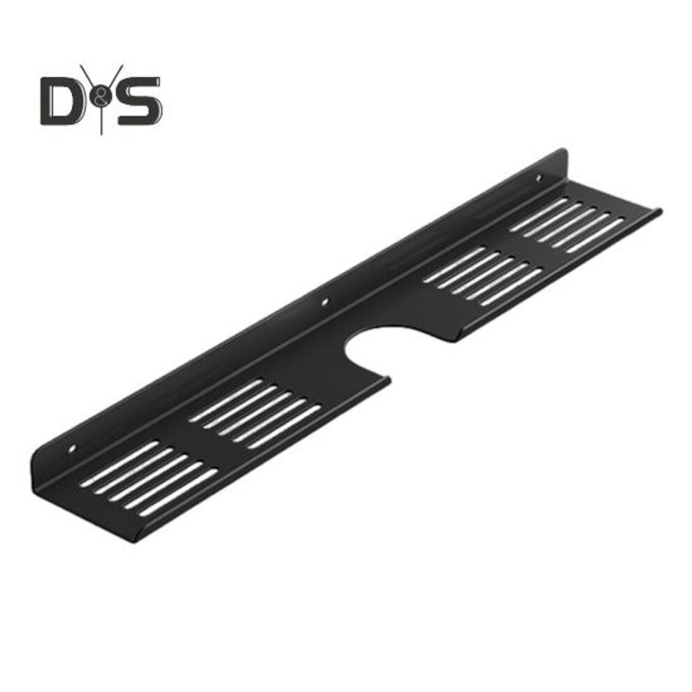 (black) Kitchen Organizer Metal Sink Shelf Hollow Design Rustproof Corrosion Resistant Bathroom Shelf Dish Soap Rack Sponge Holder