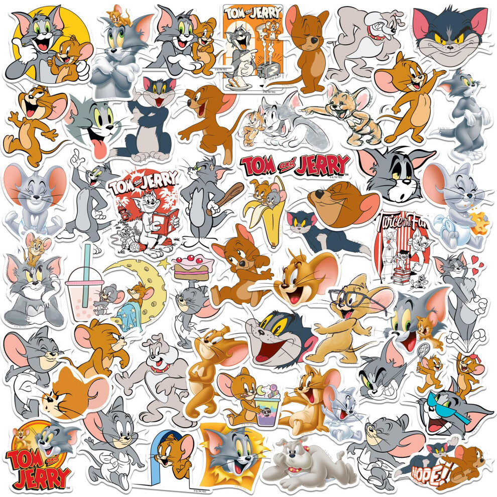 Tom & Jerry Deluxe Character Stickers (Pack of 50)
