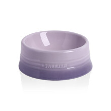 Sweejar Gradient Dog Bowl Ceramic Dog Food Dish for Medium Dogs and Cat Porcelain Pet Bowl for Food and Water 18 oz (Gradient Purple)