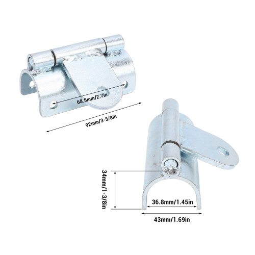 Universal Snowmobile Bumper Tow Hook 1-1/4 in 1