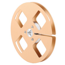 1/4 5in Aluminum Empty Reel - Gold, 4-Hole