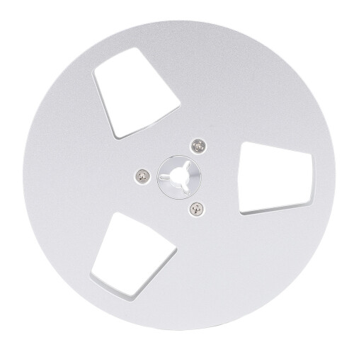 5 Inch Aluminum Empty Reel, 3 Holes, 1/4in Silver 2