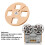 1/4 5in Aluminum Empty Reel - Gold, 4-Hole 5