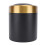 Small Desktop Trash Can 304 Stainless Steel Black 3