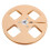 1/4 5in Aluminum Empty Reel - Gold, 4-Hole 16