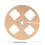 1/4 5in Aluminum Empty Reel - Gold, 4-Hole 2