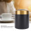 Small Desktop Trash Can 304 Stainless Steel Black 6
