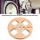 1/4 5in Aluminum Empty Reel - Gold, 4-Hole 4