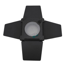 Barn Door with Honeycomb Grid 4 Color Gel Filters 4 Leaf Barndoor for Bowens Mount Video Light Standard Reflector