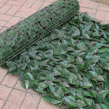 Decorative Faux Ivy Leaf Green Hedge Roll 1m X 1m Privacy Hedge Wall Landscaping Garden Fence Uv Fade Protection1pcs-green