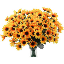 6 Bundles Sunflowers Artificial Flowers Daisy Fake Flowers Outdoor Uv Resistant No Fade Fall Flowers Shrubs Indoor Outside Home Wedding Office Diy Gar