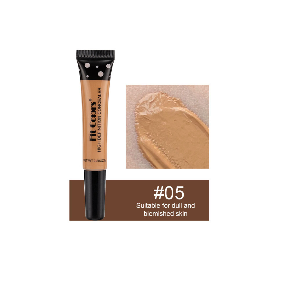 (#05 Suitable for dull and blemished skin, 1pcs) Fit Colors Tube Concealer Nourishing Liquid Foundation Covers Dark Circles And Acne Spots