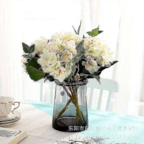 Wedding Decoration Hydrangea Simulation Hydrangea Head 2pcs Fake Flowers Head for Wedding 1