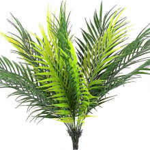 2 Pack Artificial Tree Leaves Tropical Plants Faux Fake Frond Plant Artificial Plants Greenery Flowers for Home Kitchen Party Arrangement Wedding Deco