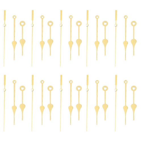 (As show, One size) 10 Sets Practical Craft Clock Hand Set Diy Clock Hand Set Clock Hand Set