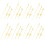 (As show, One size) 10 Sets Practical Craft Clock Hand Set Diy Clock Hand Set Clock Hand Set 2