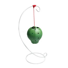 Multi Hole Flower Pot Modeling Frame, Multi Meat Hanging Bamboo Ball Pot, Ball Pot+iron Frame (with Red Rope+hook)