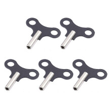 (As show, One size) 5pcs Wood Clock Key Metal Clock Key Wood Clock Tools Winding Swiss Repair Tool Black