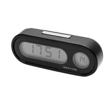(As show, One size) Car Clock And Thermometer, 2 In 1