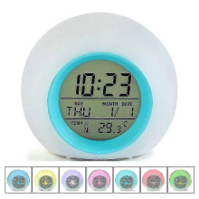 (As show, One size) Kids Alarm C, 's Alarm C For Beds, 7 Changing Bedside C For Boys Girls,with Indoor Temperature, Touch And